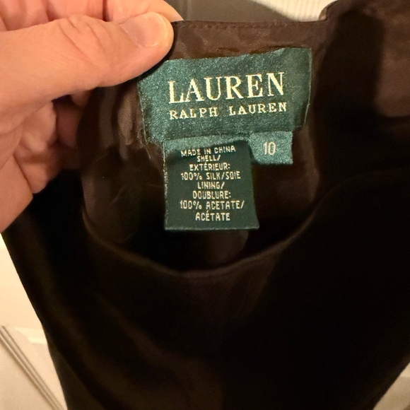 Lauren Ralph Lauren Brown Midi Skirt - Picture 2 of 3